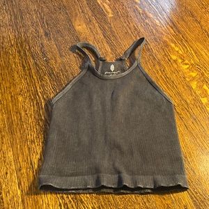 Free people. Happiness Runs Crop Tank. Black. Size M/L